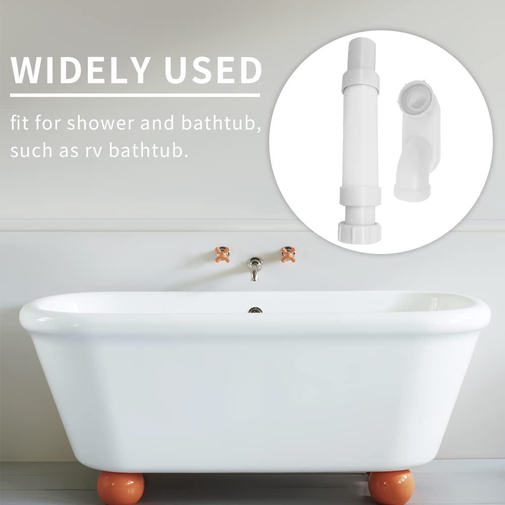 Amazon.co.jp: バスシャワー排水口 フラット Pトラップ 1 1/2インチ